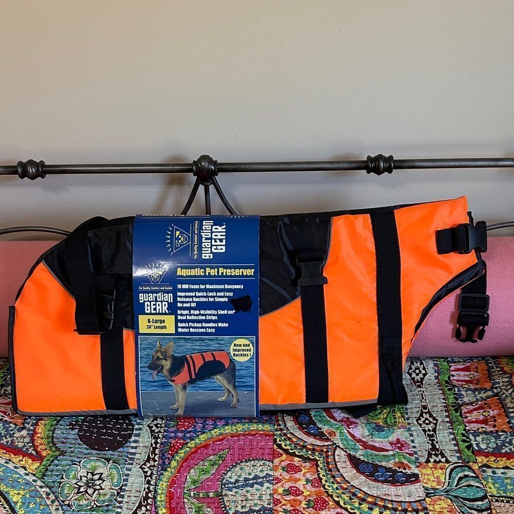 NWT Guardian Gear Aquatic Pet Preserver Lifejacket X-Large